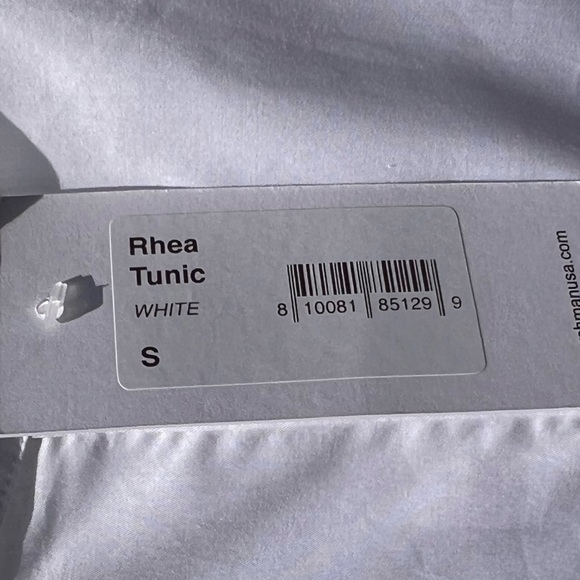 🌻NEW w/tags Anthropologie Harshman Rhea White Cotton Poplin Blouse Size Small - Picture 13 of 14